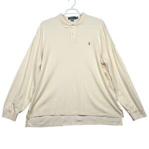 Polo Ralph Lauren Long Sleeve Polo Shirt XXL Embroidered Logo Classic Cotton